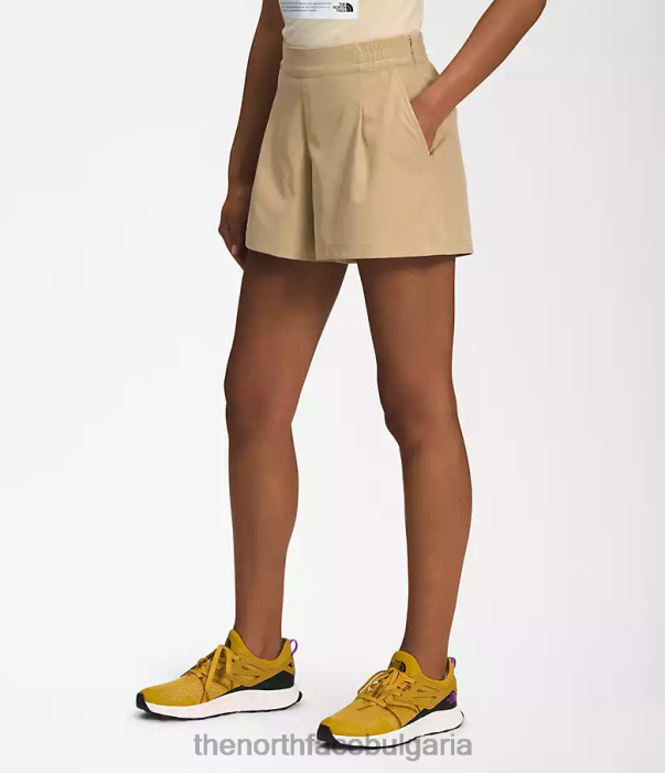 облекло The North Face стандартни шорти камък каки Жени 40DF0682