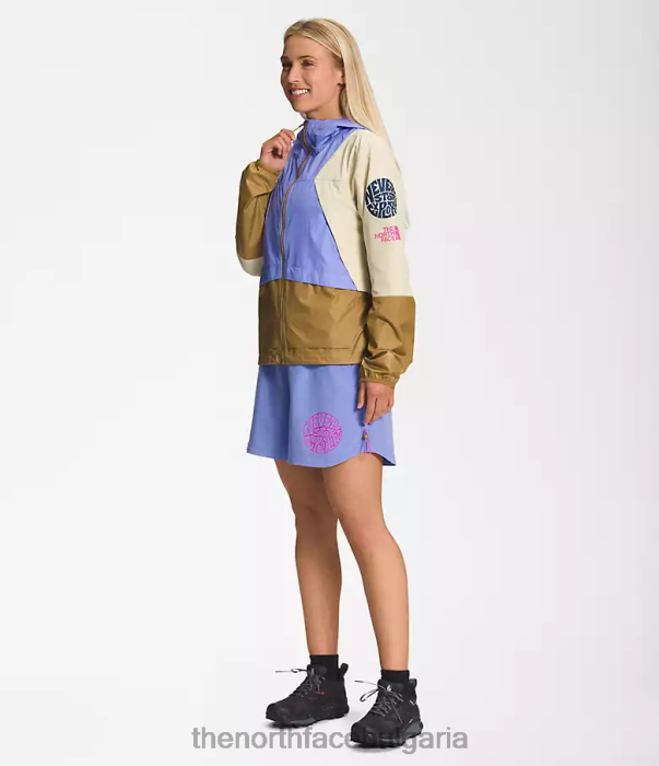 облекло The North Face шорти okt trailwear наситено зеленика/полезно кафяво Жени 40DF0624