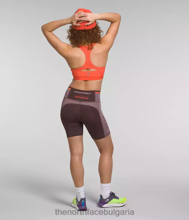 облекло The North Face шорти за велосипеди trailwear qtm въглищно кафяво/кафяво сиво Жени 40DF0903