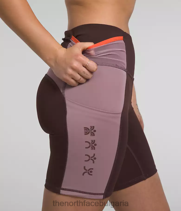 облекло The North Face шорти за велосипеди trailwear qtm въглищно кафяво/кафяво сиво Жени 40DF0903