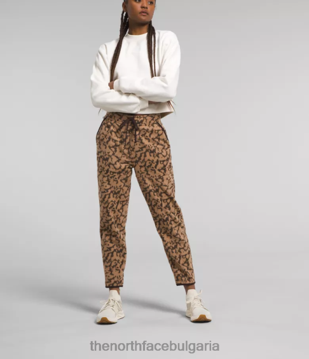 облекло The North Face алпийски панталон polartec 100 графичен печат с бадемово масло Жени 40DF0844