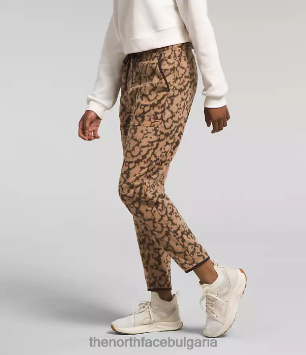 облекло The North Face алпийски панталон polartec 100 графичен печат с бадемово масло Жени 40DF0844