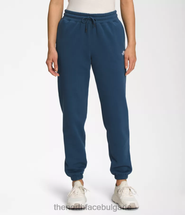 облекло The North Face спортни панталони от полар с половин купол сенчесто синьо/tnf бяло Жени 40DF0979