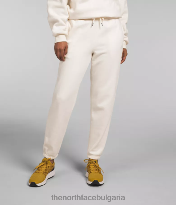 облекло The North Face спортни панталони от полар с половин купол гардения бяла/tnf черна Жени 40DF0980