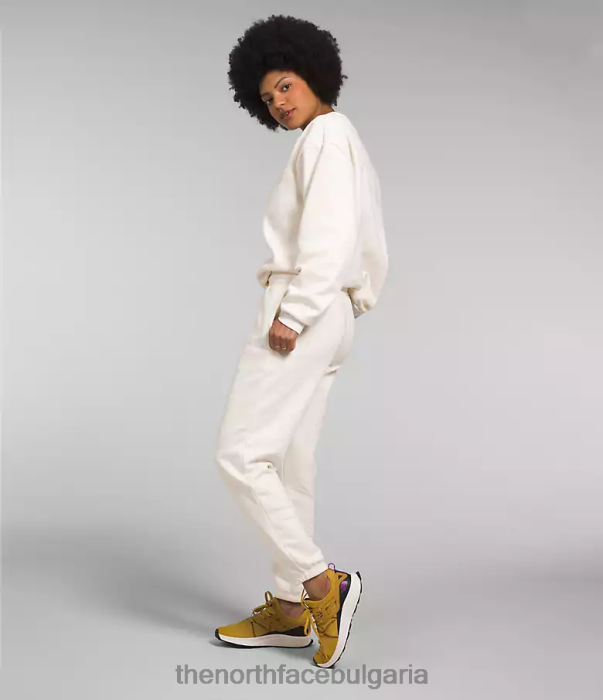 облекло The North Face спортни панталони от полар с половин купол гардения бяла/tnf черна Жени 40DF0980
