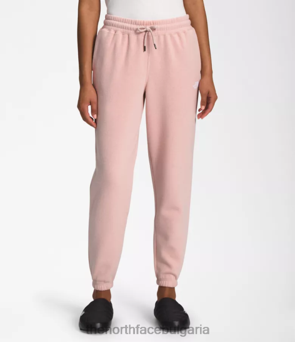 облекло The North Face спортни панталони от полар с половин купол розов мъх/tnf бяло Жени 40DF0981