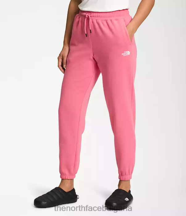 облекло The North Face спортни панталони от полар с половин купол космо розово/tnf бяло Жени 40DF0982