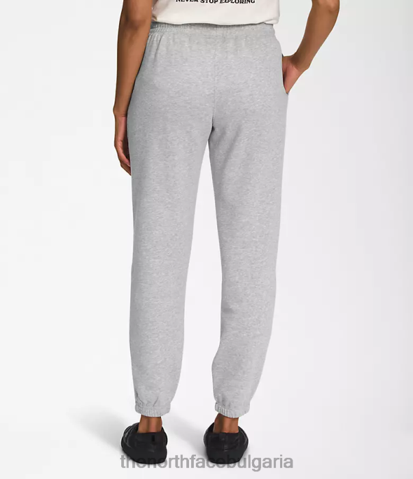 облекло The North Face спортни панталони от полар с половин купол tnf светло сиво хедър/tnf бяло Жени 40DF0973