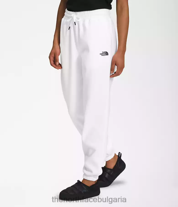 облекло The North Face спортни панталони от полар с половин купол tnf бяло/tnf черно Жени 40DF0978