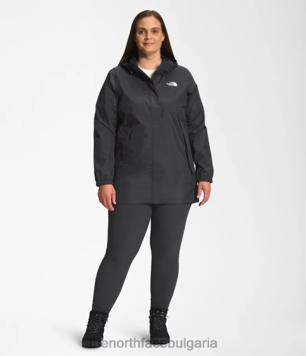 облекло The North Face плюс антора парка асфалтово сиво Жени 40DF0436