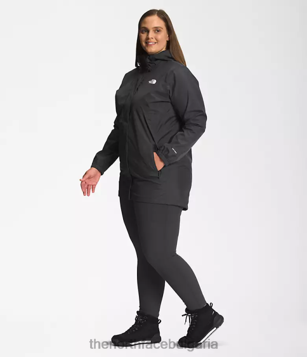 облекло The North Face плюс антора парка асфалтово сиво Жени 40DF0436