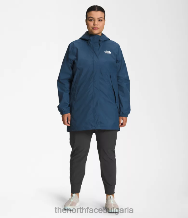 облекло The North Face плюс антора парка сенчесто синьо Жени 40DF0438