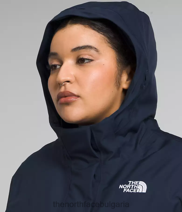 облекло The North Face плюс арктическа парка среща на върха флот Жени 40DF0966