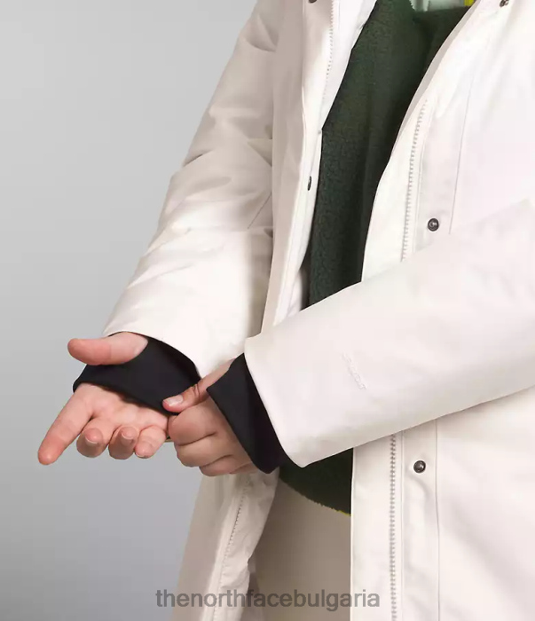 облекло The North Face плюс арктическа парка гардения бяла Жени 40DF0967