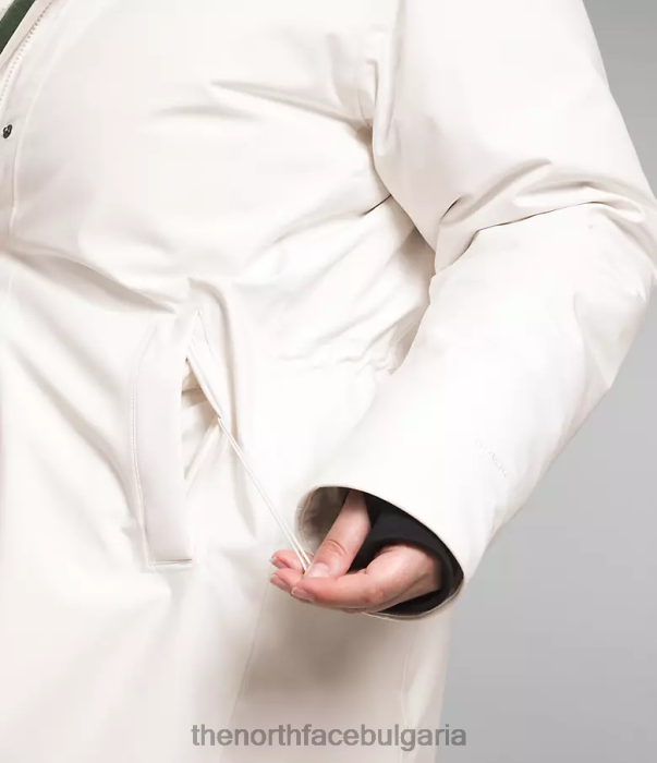 облекло The North Face плюс арктическа парка гардения бяла Жени 40DF0967