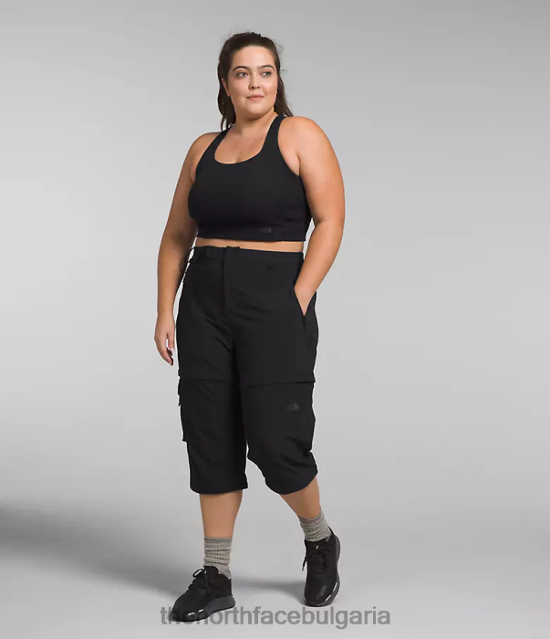 облекло The North Face плюс bridgeway панталони с цип tnf черно Жени 40DF059