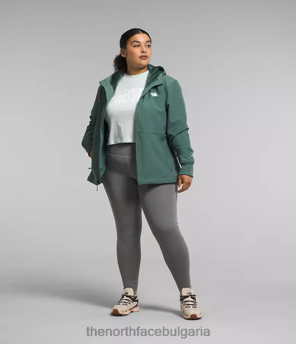 облекло The North Face плюс качулка shelbe raschel тъмен мъдрец Жени 40DF0245