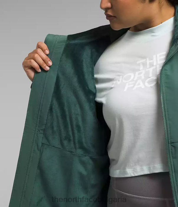 облекло The North Face плюс качулка shelbe raschel тъмен мъдрец Жени 40DF0245