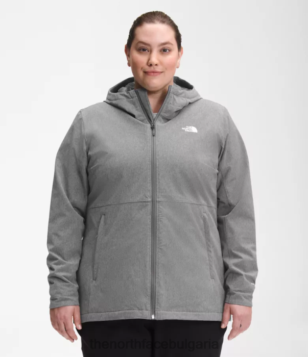 облекло The North Face плюс качулка shelbe raschel tnf средно сив пирен Жени 40DF01177