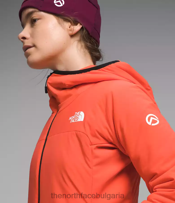 облекло The North Face хибридна качулка casaval от серията summit сияйно оранжево Жени 40DF0322