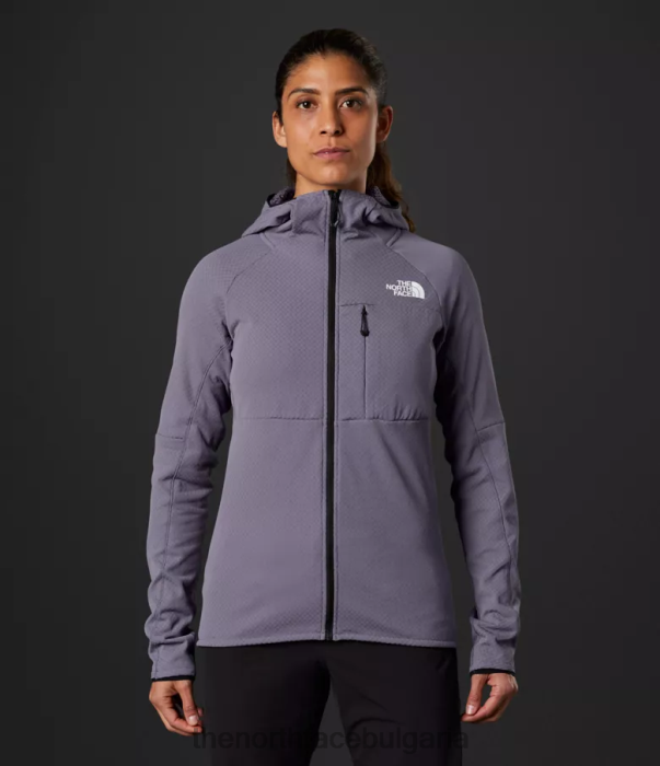 облекло The North Face суитър от серия futurefleece с цял цип лунен шисти Жени 40DF0738