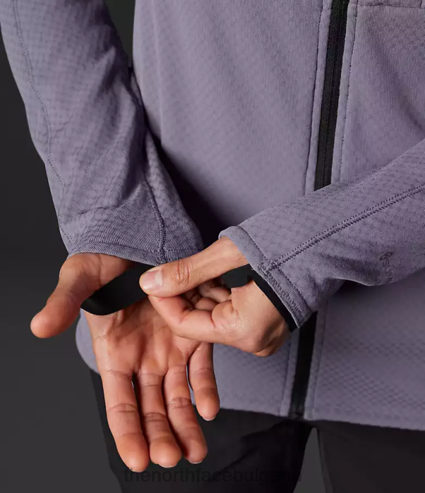 облекло The North Face суитър от серия futurefleece с цял цип лунен шисти Жени 40DF0738