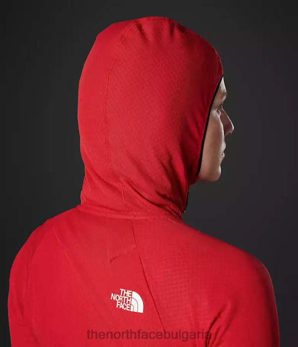 облекло The North Face суитър от серия futurefleece с цял цип tnf червено Жени 40DF0736