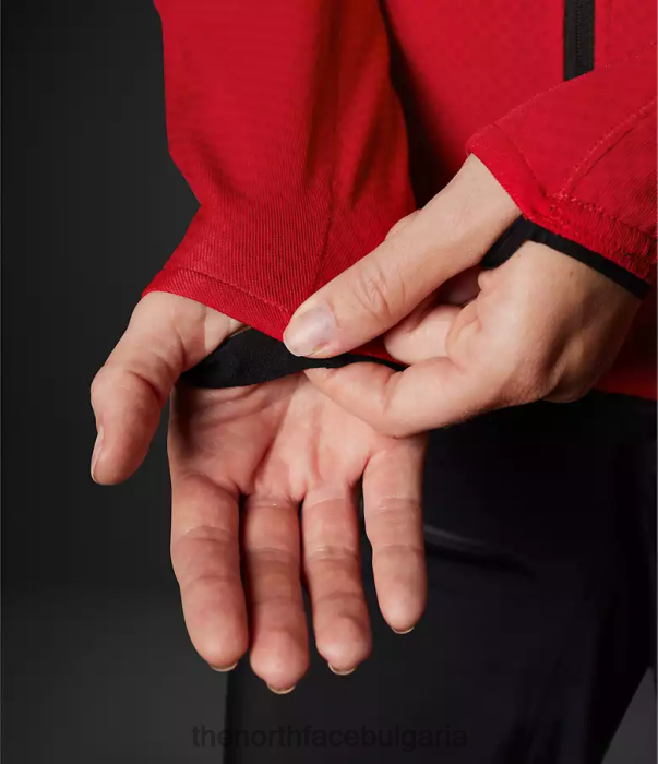 облекло The North Face суитър от серия futurefleece с цял цип tnf червено Жени 40DF0736