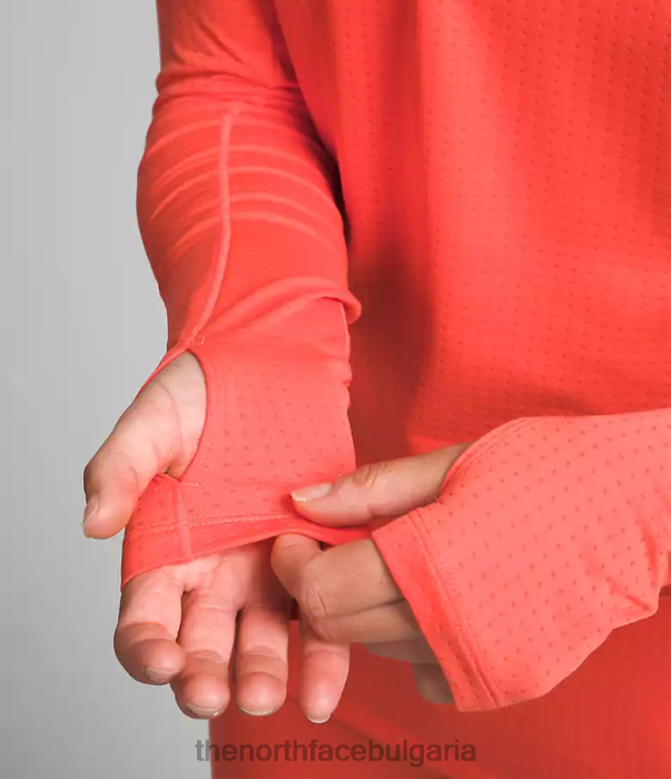 облекло The North Face summit series pro 120 crew сияйно оранжево Жени 40DF0902