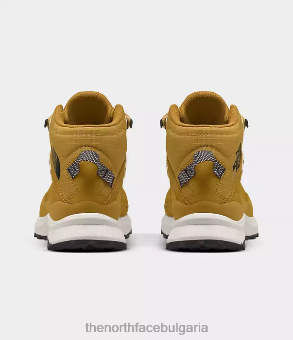 обувки The North Face средни водоустойчиви ботуши от крагстоун кожа стрела жълта/бяла гардения Жени 40DF0750