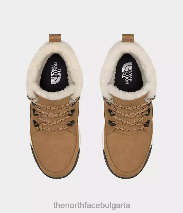 обувки The North Face водоустойчиви ботуши със средна дантела sierra бадемово масло/tnf черен Жени 40DF01101