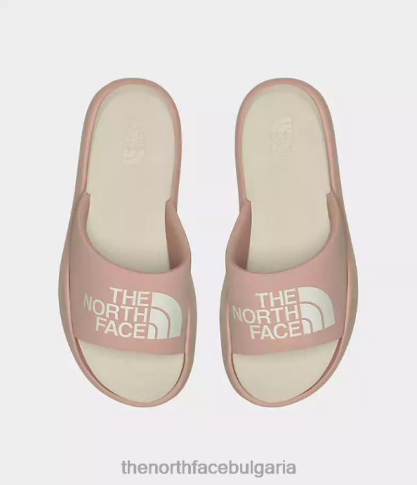 обувки The North Face слайдове за триарх розов мъх/бяла гардения Жени 40DF0171