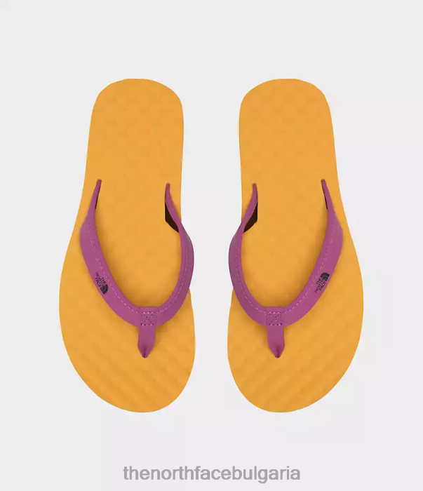 обувки The North Face мини чехли в базовия лагер ii върха на базовия лагер златно/лилаво цвете на кактус Жени 40DF064