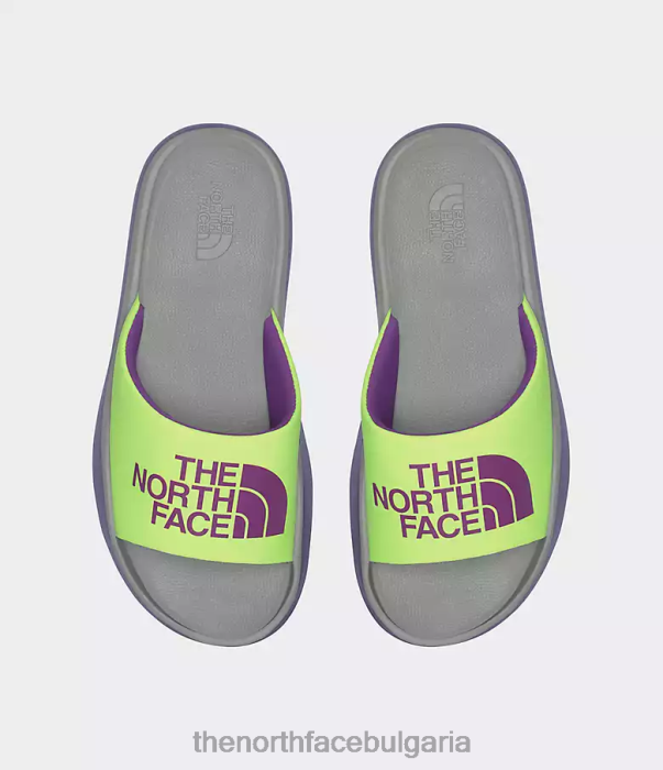 обувки The North Face слайдове за триарх лунен шисти/led жълто Жени 40DF0173