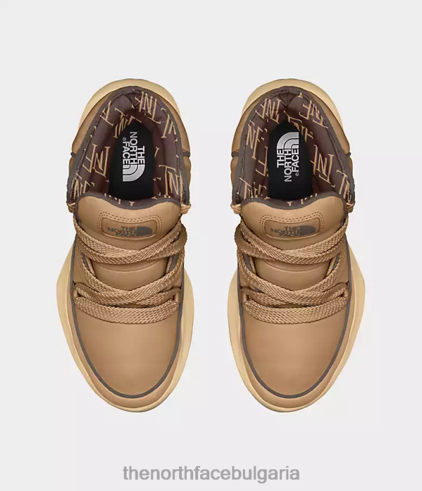 обувки The North Face halseigh thermoball дантелени водоустойчиви ботуши бадемово масло/соколово кафяво Жени 40DF0855