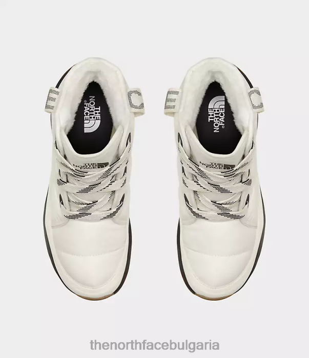 обувки The North Face термоболни луксозни водоустойчиви ботуши с връзки гардения бяла/tnf черна Жени 40DF0815