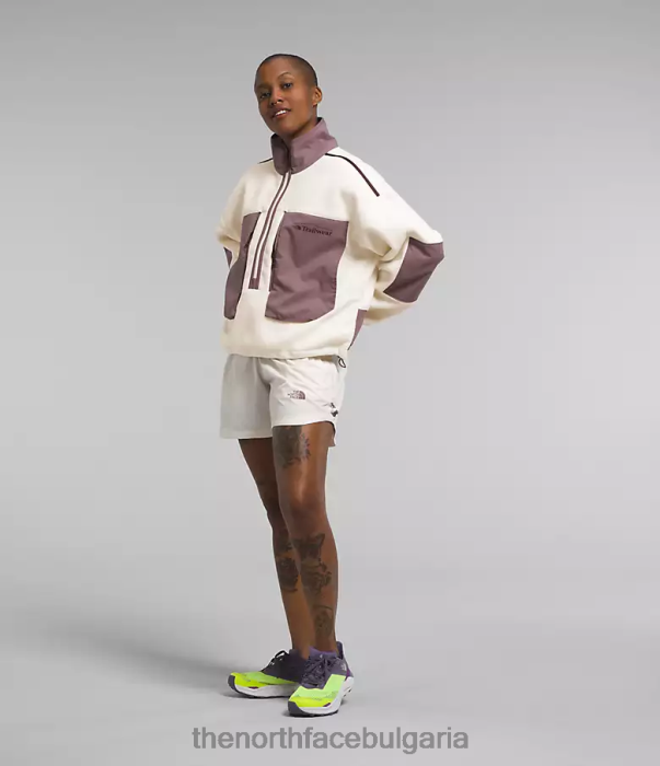 облекло The North Face облекло за пътешествия fantasy ridge flash -zip гардения бяла/кафяво сива Жени 40DF054