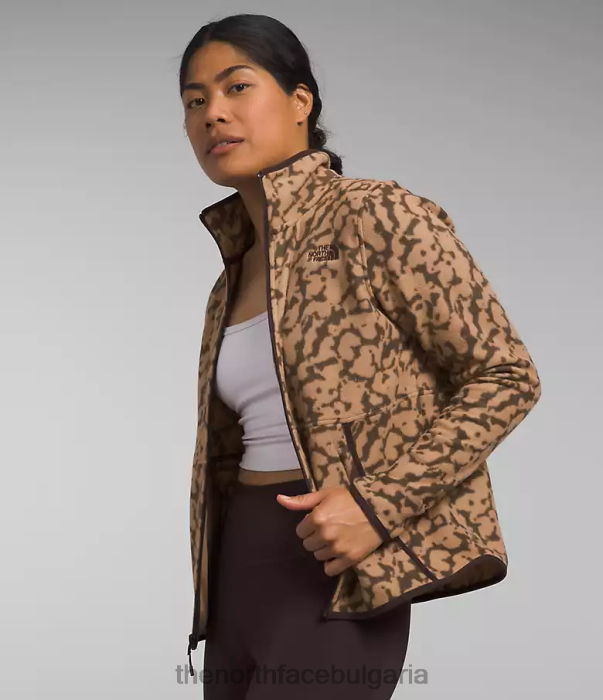 облекло The North Face яке alpine polartec 100 графичен печат с бадемово масло Жени 40DF0442