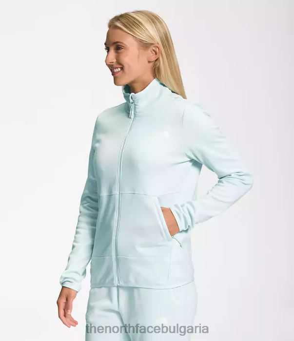 облекло The North Face canyonlands full-zip оберлихт син бял пирен Жени 40DF0379