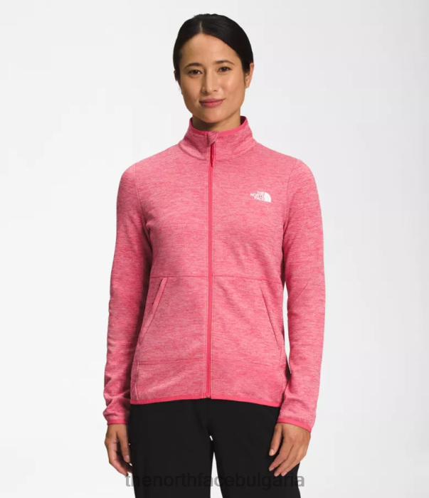 облекло The North Face canyonlands full-zip cosmo розов бял пирен Жени 40DF0380