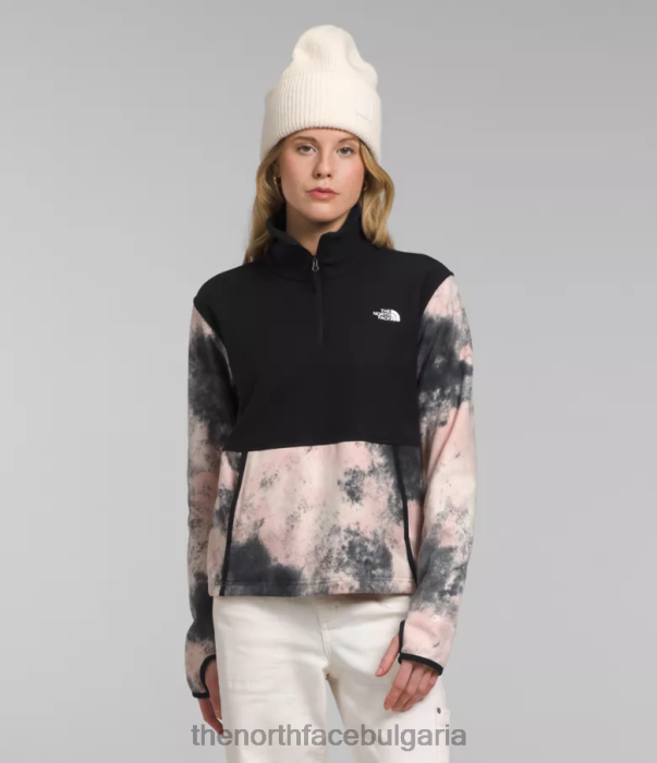 облекло The North Face alpine polartec 100 -капак с цип тъмен мъдрец Жени 40DF0157