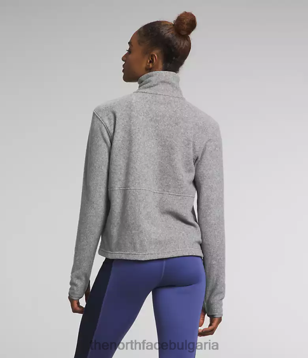 облекло The North Face alpine polartec 100 -капак с цип tnf средно сив пирен Жени 40DF0160