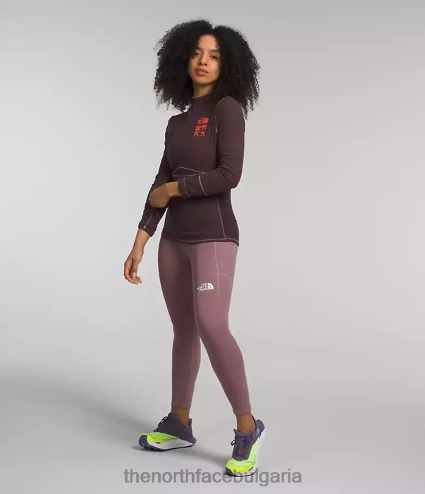 облекло The North Face облекло за пътеки голяма мечка с дълъг ръкав въгленокафяво Жени 40DF01147