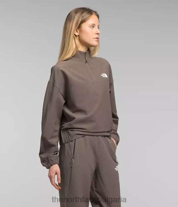 облекло The North Face tekware решетка 1/4 цип соколово кафяво Жени 40DF0250