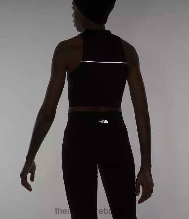 облекло The North Face плетена горна част с ребра tnf черно Жени 40DF01053