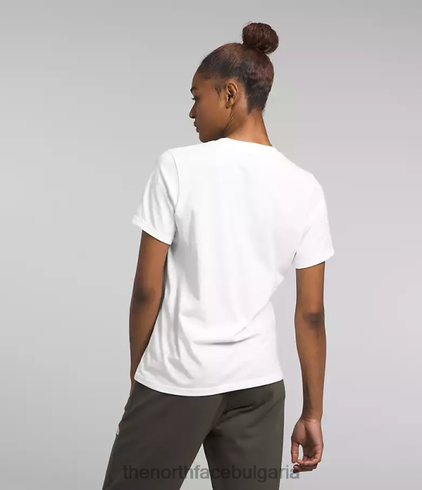 облекло The North Face градска тениска с къс ръкав tnf white/ванкувър Жени 40DF01291