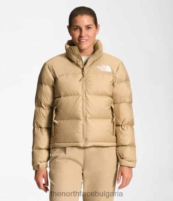 облекло The North Face 1996 ретро яке nuptse камък каки Жени 40DF0731