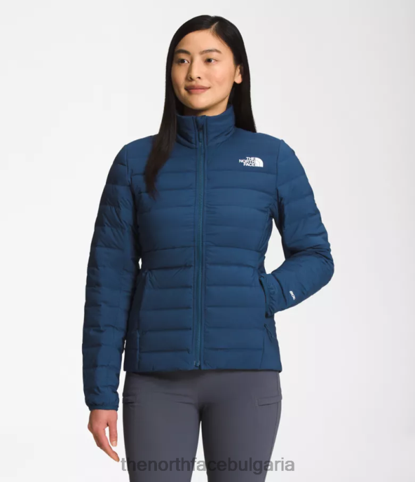 облекло The North Face еластично пухено яке belleview сенчесто синьо Жени 40DF01084