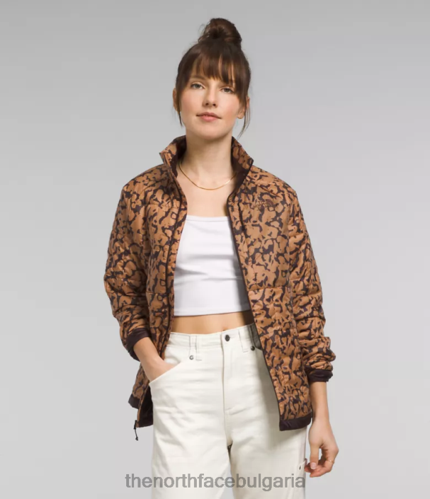 облекло The North Face circaloft яке графичен печат с бадемово масло Жени 40DF0938