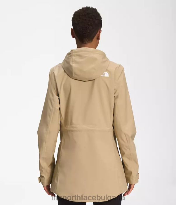облекло The North Face дъждовно яке с градски бриз камък каки Жени 40DF01228